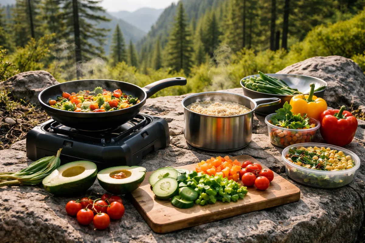 Comment préparer des repas sains pour la cuisine en plein air lors d'une randonnée